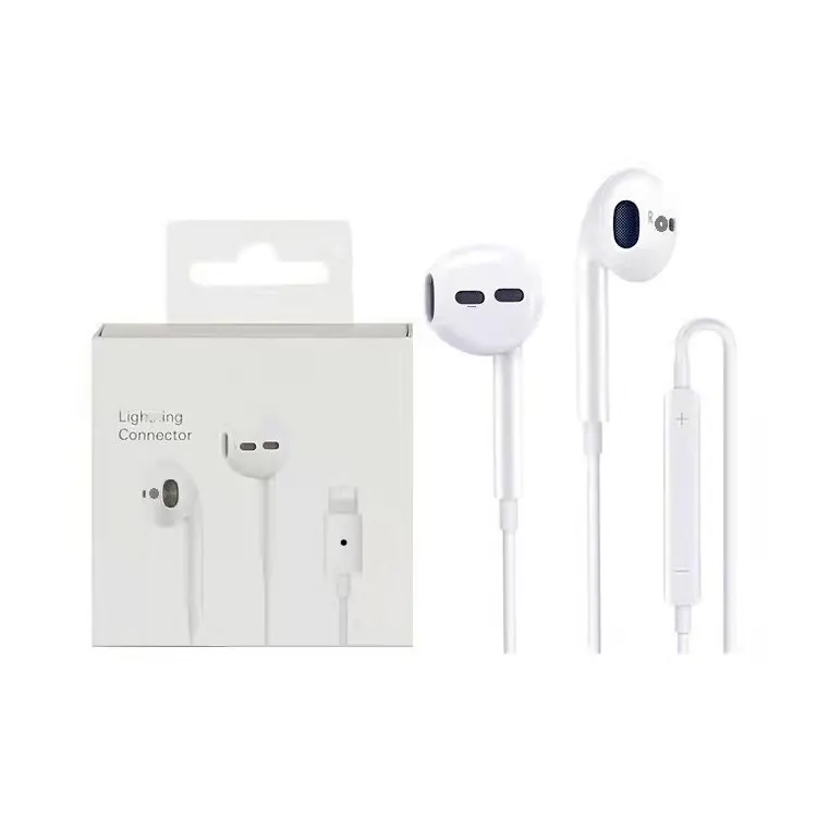High Quality Original Chip 8 pin Earphone In-Ear Wired Headphone Headset mit Mic Remote Control Retail Box Package