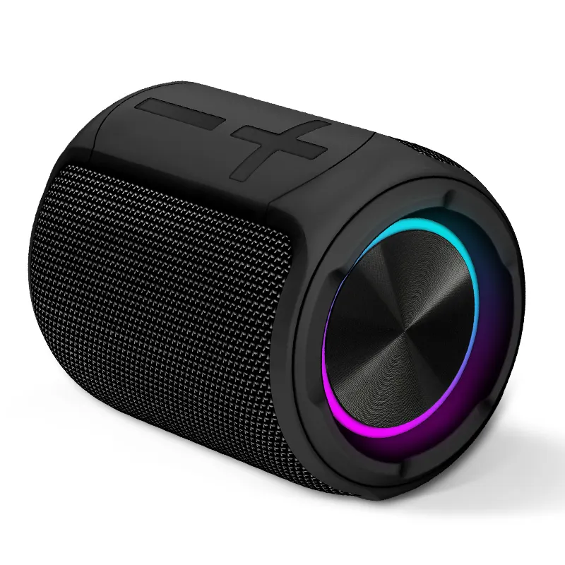 Neuestes Produkt 12w aktiver lauter stoß fester Zylinder-Surround-Lautsprecher ipx7 wasserdichter Bluetooth-Lautsprecher für den Außenbereich