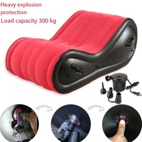 Fauteuil de relaxation incurvé en S luxueux et personnalisé en PVC, canapé gonflable ergonomique pour couple, coussin de yoga pour salon