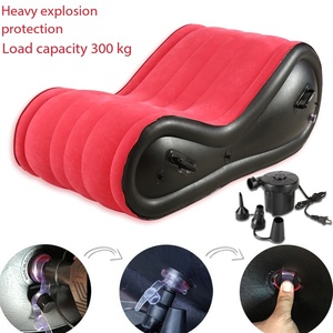 Fauteuil de relaxation incurvé en S luxueux et personnalisé en PVC, canapé gonflable ergonomique pour <span class=keywords><strong>couple</strong></span>, coussin de yoga pour salon - Product Image 6