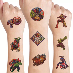 Pegatina <span class=keywords><strong>de</strong></span> <span class=keywords><strong>tatuaje</strong></span> <span class=keywords><strong>de</strong></span> papel <span class=keywords><strong>de</strong></span> transferencia <span class=keywords><strong>de</strong></span> agua para niños con diseño <span class=keywords><strong>de</strong></span> dibujos animados <span class=keywords><strong>de</strong></span> cazador <span class=keywords><strong>de</strong></span> brujas - Product Image 1