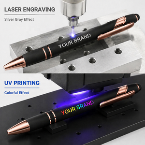 LC681 Customized Printing Logo Branded Hotel <strong>Pens</strong> Metal Rubber Coated Click Ballpoint <strong>Pen</strong> Promotion <strong>Gift</strong> Ball <strong>Pen</strong> with Logo - Product Image 3