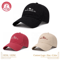 Cappello da Baseball ZG Personalizzato con Ricamo, in Cotone Morbido Lavato, Strutturato a 6 Pannelli, Regolabile per Adulti