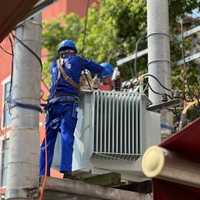 Transformador de Distribución Montado en Poste Sumergido en Aceite S11 S13 10kV 11kV 50-1000kVA, Transformador de Poste de Potencia con Bobinado de Cobre y Aluminio