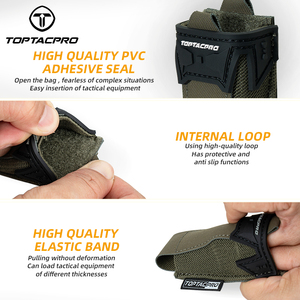 Toptacpro Chiến Thuật <span class=keywords><strong>Pouch</strong></span> Ranger Màu Xanh Lá Cây Duy Nhất <span class=keywords><strong>Mag</strong></span> Chủ Cho 9Mm Với PVC Dính Seal Molle Chiến Thuật <span class=keywords><strong>Pouch</strong></span> - Product Image 3