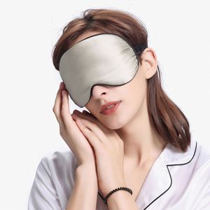 Eyeshades Meditation 100% Mulberry Silk <b>Sleeping</b> Eye Masks 16mm Double-sided Night Use Elastic Band Summer <b>Winter</b> All Seasons - Product Image 1