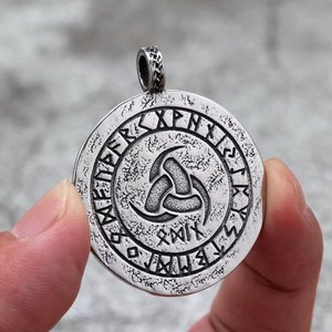 Yunnique-collar con colgante unisex de acero inoxidable Vintage, diseño de Dios vikingo Odín, forma de animal, joyería de regalo - Product Image 4