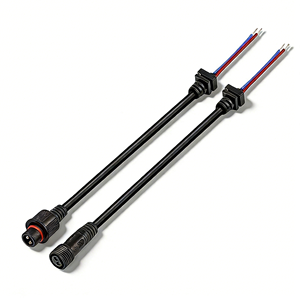 M14-2-Core Strip Sr テールカード オスおよびメス ドッキング防水プラグ 2 コア電源コネクタ接続ライン - Product Image 3