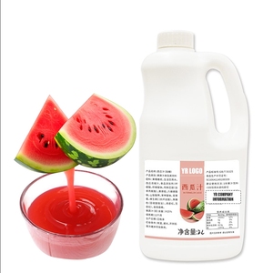 Watermelon Juice Concentrate Syrup Halal Certified Colored Fruit Flavored Bulk Ready Use Bubble Tea <b>Bottle</b> Cup Mango Coconut - Product Image 1