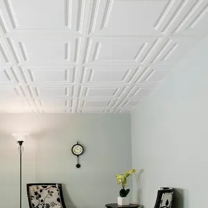 Carreaux de plafond en Pvc, revêtement en plastique pour cuisines, panneaux en pvc, décoration de toit, wickes de douche, garage, salle de bains, carreaux de plafond en pvc