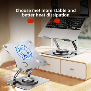 Carbon Steel Swivel Computer Holder Universal Heavy Duty Desk Base Notebook Elevator Hollow Heat Dissipation Mount - Product Image 4