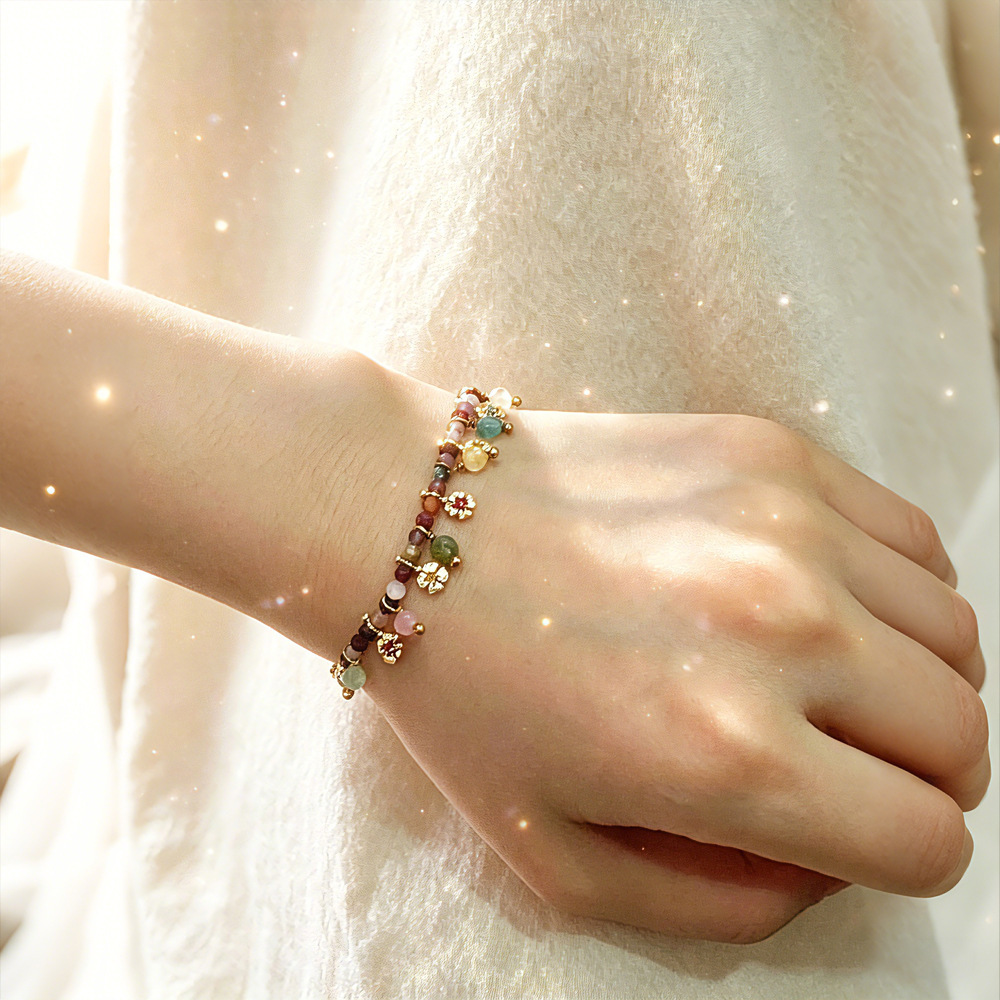 Multi-Jewel Beaded Bracelet