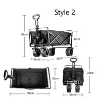 Chariot de camping portable pliable multifonctionnel pour véhicule et usage domestique