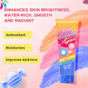 Etiqueta privada <span class=keywords><strong>Titok</strong></span> Venta caliente Blanqueamiento Baño natural Spa Esmalte Exfoliante Helado Azúcar Tricolor Exfoliante corporal colorido - Product Image 2