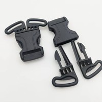 Boucle de déverrouillage à 3 voies pour sac Pom Noir Boucle de déverrouillage latéral à 3 voies Boucles de fantaisie en plastique à dégagement rapide Boucle d'escalade