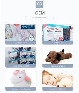 חמוד מותאם אישית משוקלל רך קטיף צעצוע פנדה קצר שיער כדי להקל על חרדה אוטיזם צעצוע - Product Image 6