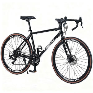 Venta al por mayor de China 700C Road Race Sport Bike Horquilla de acero Freno de disco Engranajes de 21 velocidades Pedal ordinario <span class=keywords><strong>Bicicleta</strong></span> de carretera - Product Image 6