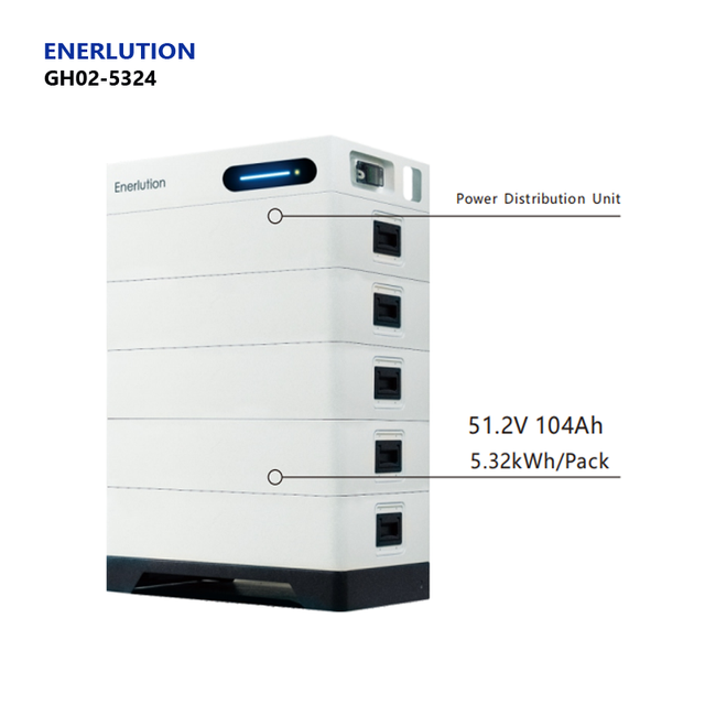 Enerlution Battery GH02-5324 High Voltage Stackable Energy Storage Battery