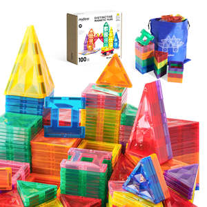 Blocs de construction magnétiques pour enfants Mideer CT1223, pièces magnétiques colorées, blocs de construction magnétiques - Product Image 4