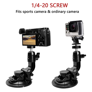 Support de pare-brise universel rotatif à 360° avec base de 9 cm de diamètre et vis 1/4 pour caméra d'action GoPro Insta360 DJI - Product Image 3