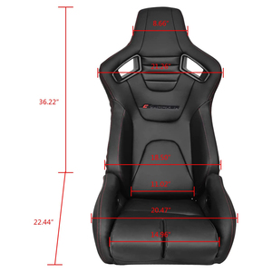 JIABEIR Universal 1095 Driver Car in pelle di alta qualità regolabile Sport Simulator Gaming Sim Racing Seats - Product Image 6