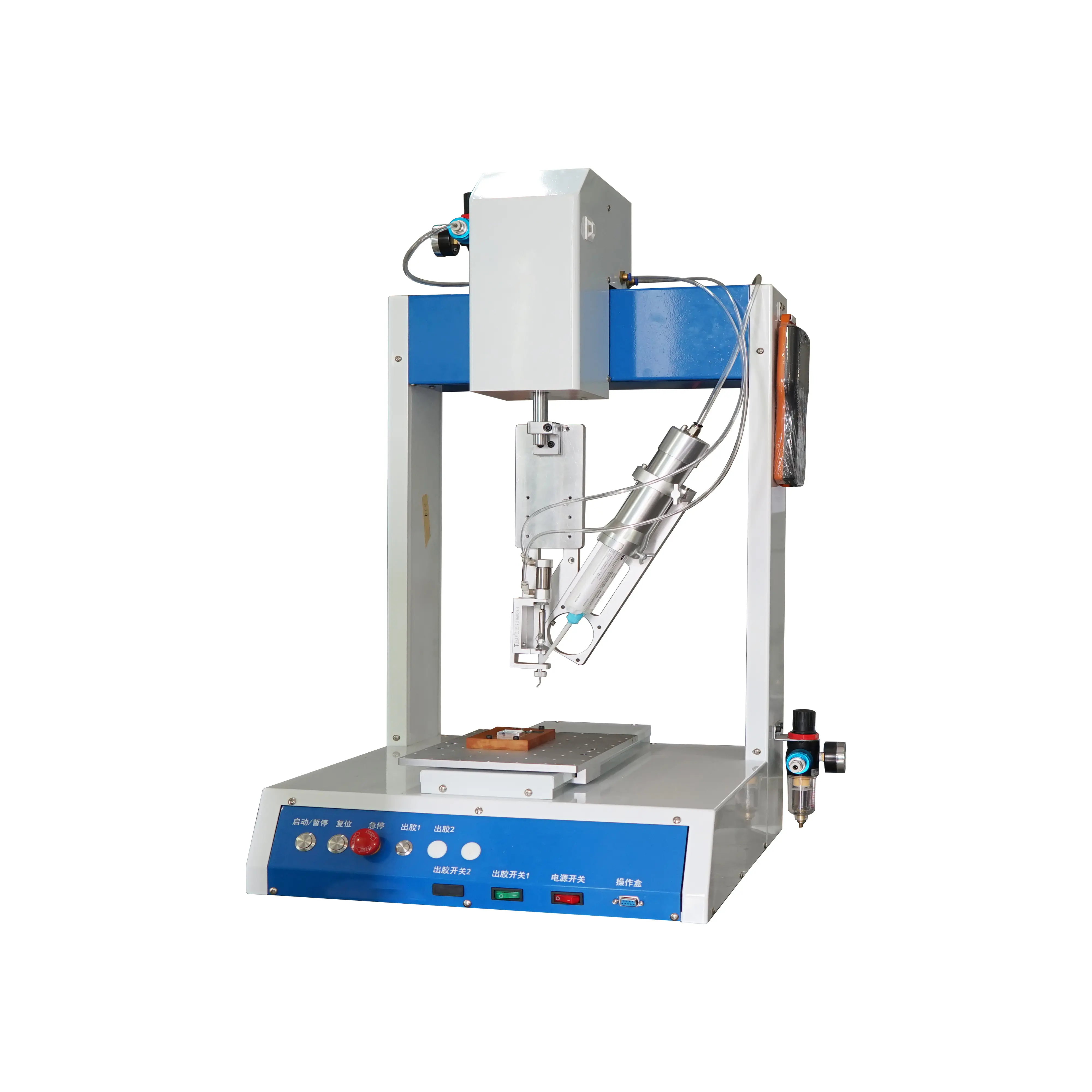 LCD PCB electronic parts fixing Automatic Glue Dispenser Machine Four Axes Glue Dispensing Machine With R Rotary Axis