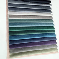 Tissu d'ameublement respirant en velours à motif géométrique abstrait, style uni, multicolores, peluche hollandaise, poids moyen, toucher doux