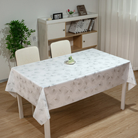 Nappe jetable en toile cirée blanche RNPT, facile à nettoyer, résistante à la décoloration, rectangulaire
