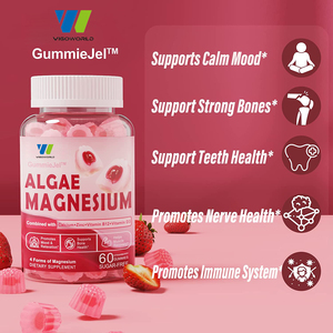 Gomitas de colágeno sin azúcar con calcio, magnesio, algas, zinc, vitaminas para la salud ósea, soporte nervioso, función muscular, estado de ánimo - Product Image 4