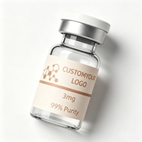 Autocollants de peptides imperméables personnalisés pour la perte de poids et la restauration de la jeunesse, flacons de 2 ml, 5 ml, 10 ml