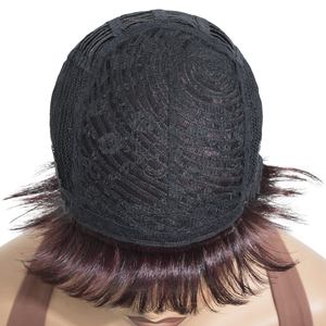 Perruque Courte Synthétique Naturelle pour Femme, Fabriquée à la Machine, Fibre Résistante à la Chaleur, Style Pixie, Sans Colle, Origine Henan - Product Image 5