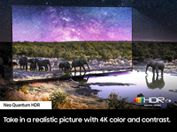 Téléviseur intelligent QLED 4K QN85D de 85 pouces avec plateforme Google TV et fréquence de rafraîchissement de 120 Hz