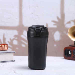 Gourde isotherme portable moderne à double paille avec couvercle anti-fuite pour café, idéale pour le bureau et les entreprises - Product Image 3