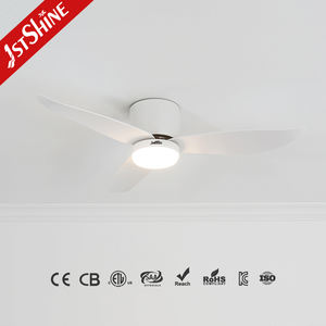 1stshine LED Ventilateur de plafond domestique électrique 42 pouces blanc ABS pales ventilateur de plafond à distance avec éclairage à intensité variable - Product Image 3
