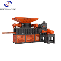 Mesin Penghancur Limbah Elektronik Twin Shaft untuk Hard Drive, Rendah Kebisingan, Bersertifikasi CE ISO, Harga Pabrik Langsung, Output Tinggi