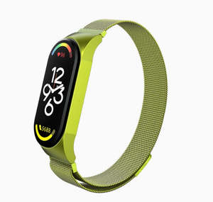Boucle <span class=keywords><strong>Bracelet</strong></span> Poignet Ceinture Métal Acier Inoxydable Alliage <span class=keywords><strong>Mi</strong></span> <span class=keywords><strong>Band</strong></span> <span class=keywords><strong>7</strong></span> <span class=keywords><strong>Bracelet</strong></span> Magnétique Milanais pour Xiaomi <span class=keywords><strong>7</strong></span> Bracelets <span class=keywords><strong>Bracelet</strong></span> 8 9 6 5 - Product Image 1