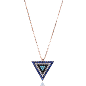 Triangle Turc En Gros La Main 925 Bijoux En Argent Sterling De Mode et Élégant Pendentif - Product Image 1