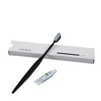 Kit de toilette jetable en coton pour hôtel, 7 pièces (brosse à dents, peigne, bonnet de douche), emballé individuellement, directement de l'usine