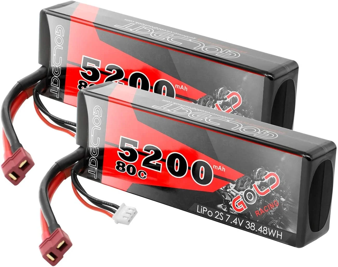 Оптовая продажа с фабрики GOLDBAT, 2S 5,2 Ач 80C Радиоуправляемый автомобиль, грузовик, лодка, игрушки 7,4 В, аккумулятор LiPo RC