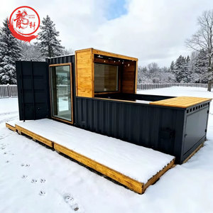 Piscine Conteneur Modifiée Multifonctionnelle Noire 3-en-1 : Sauna, Bain Froid, Douche, Spa, <span class=keywords><strong>Jacuzzi</strong></span>, Bain à Remous - Product Image 1