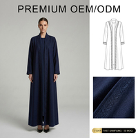 Abaya personnalisée pour femme, collection automne-hiver, style Dubaï, modeste, color block, plissée, pour le Moyen-Orient