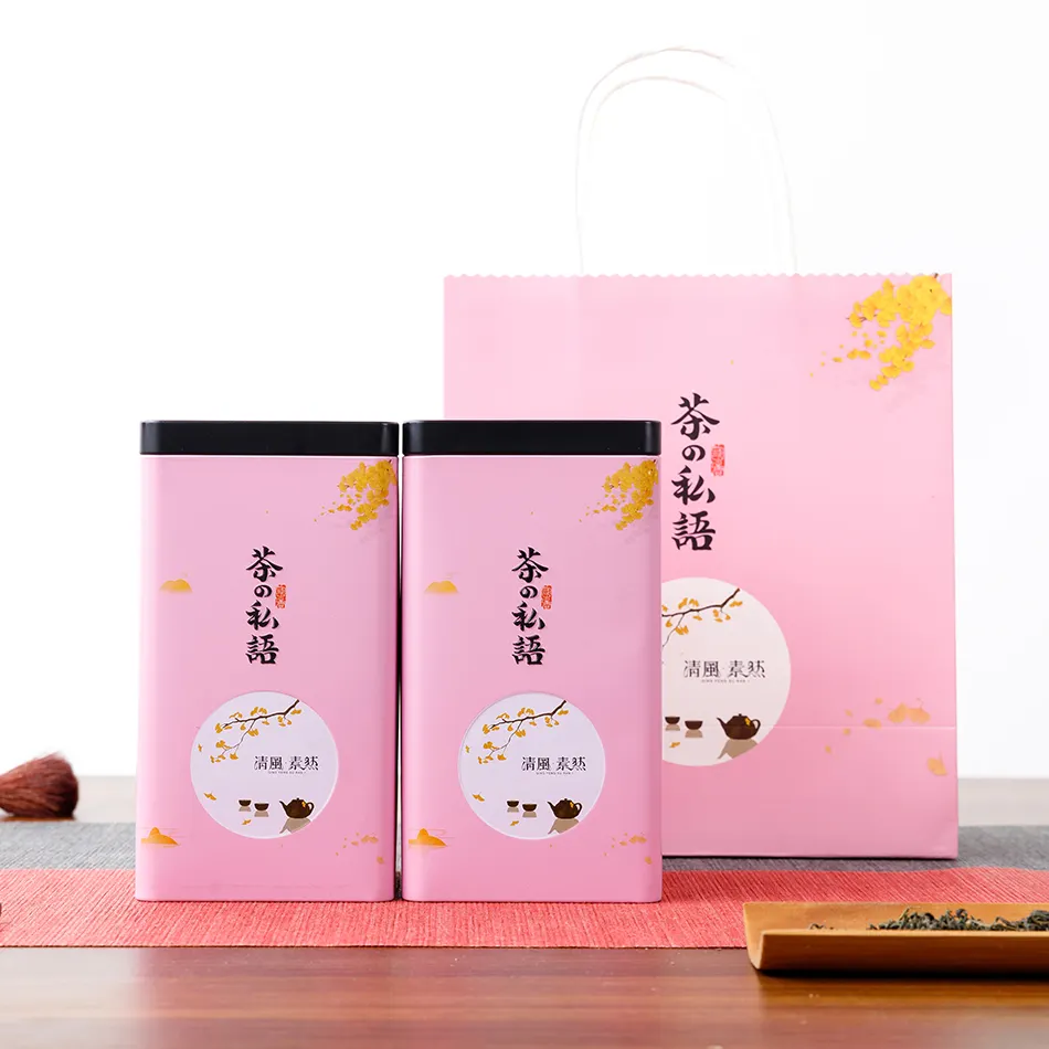 Xin Jia Yi üretim ambalaj şeffaf plastik kapaklı gıda teneke tüp Metal teneke kutu ambalaj çay