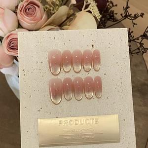 Nuevo francés Press-On ABS Uñas postizas Lote al por mayor de moda con pajarita Diseño de diamantes de imitación de <span class=keywords><strong>nieve</strong></span> para los dedos Producto de belleza - Product Image 4