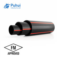 Tuyau en PE100 HDPE approuvé FM pour l'installation souterraine de sprinklers anti-incendie