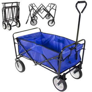 Collapsible All-Terrain Beach Wagon <strong>Cart</strong> with Four-Wheel <strong>Big</strong> Wheels Large Weight Capacity Heavy Duty Four-Wheel Foldable <strong>Carts</strong> - Product Image 4