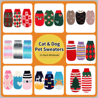 Pull tricoté pour chien, gilet chaud pour chiots, vêtements d'hiver pour chats et petits chiens