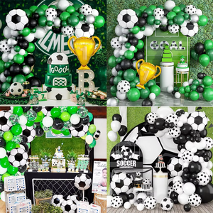 Kit <span class=keywords><strong>de</strong></span> Globos del Campeonato Mundial 2026, Combinación <span class=keywords><strong>de</strong></span> Globos <span class=keywords><strong>de</strong></span> Látex y Metalizados Verde y Dorado, Decoraciones para Fiesta <span class=keywords><strong>de</strong></span> Fútbol, Centro <span class=keywords><strong>de</strong></span> <span class=keywords><strong>Mesa</strong></span> con Trofeo - Product Image 3