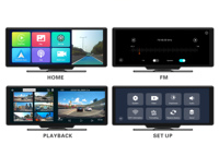 10.26 inci Kamera Dasbor Kustom 4K Depan Belakang Portabel Airplay Android Auto Layar Sentuh Carplay Pemutar DVD Mobil Monitor Kamera Dasbor AUX