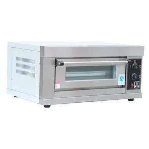 Horno para hornear Pan 1 cubierta 1 bandeja Horno eléctrico para hornear Horno comercial para hornear