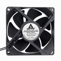Gdstime פלסטיק מסגרת AC צירי קירור מאוורר 80mm 80x80x25mm גדול זרימת אוויר